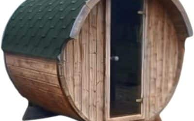 Avis : sauna extérieur Tonneau – Chaudière électrique incluse, 2-4 pers.