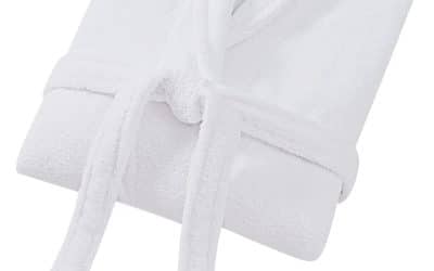 Test du peignoir de bain Charisma en coton blanc taille S/M