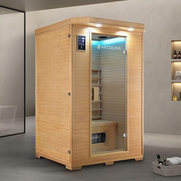 Artsauna Oslo Cabine en bois de hemlock à projecteur céramique