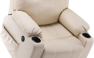 Test du fauteuil électrique chauffant MCombo : confort USB crème
