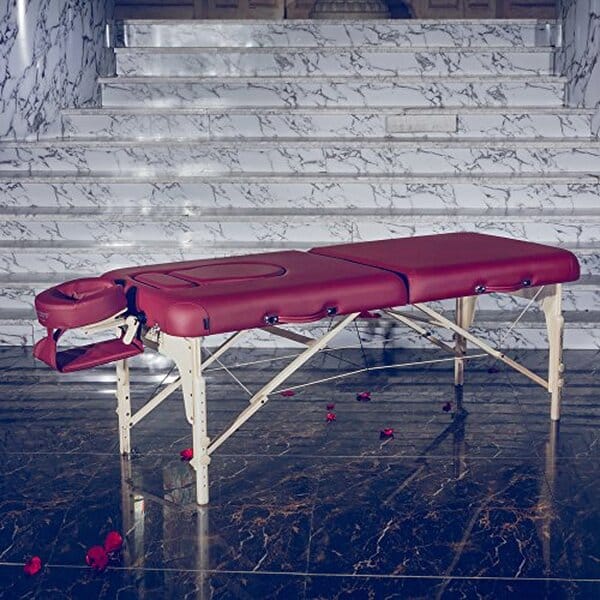 Découvrez les avantages et inconvénients de la table de massage portable Master Massage 76, 2 cm bordeaux pour faire le meilleur choix pour votre bien-être.