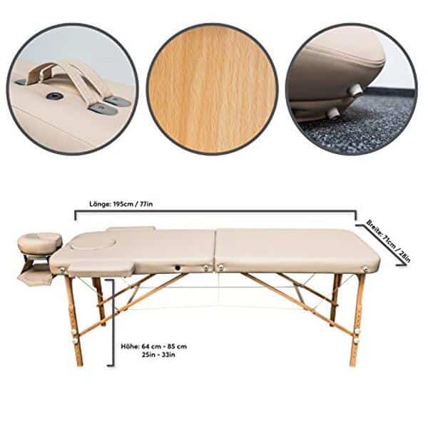 Test et avis sur la table de massage pliable Zen Mobile Basic III : confort, praticité et prix analysés