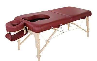 Test de la table de massage portable Master Massage 76, 2 cm bordeaux