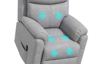 Test du fauteuil de massage HOMCOM inclinable électrique gris