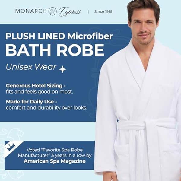 Découvrez notre évaluation du peignoir de bain en microfibre peluche blanc large : confort, absorption et qualité assurés pour un moment de détente inégalé.