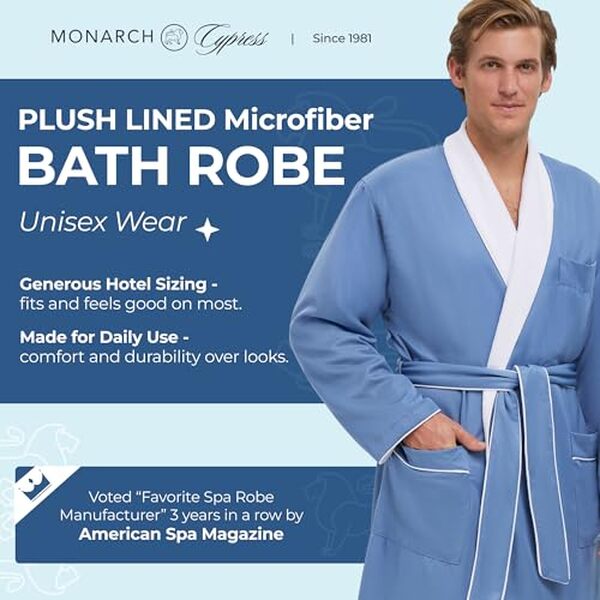 Découvrez notre avis sur le peignoir de bain microfibre luxe Pervenche taille large : confort, qualité et élégance au rendez-vous pour un moment de détente parfait.