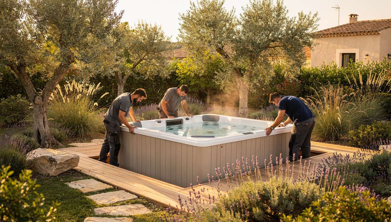 home-staging_01 Installation d'un grand spa thérapeutique à Gigean, près de Montpellier