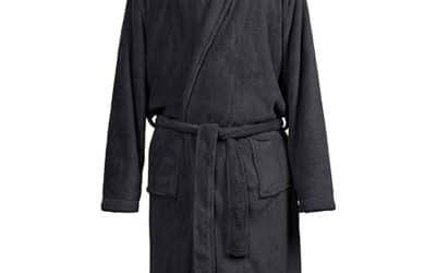 Avis : peignoir en éponge Dockers pour homme, confort XL noir