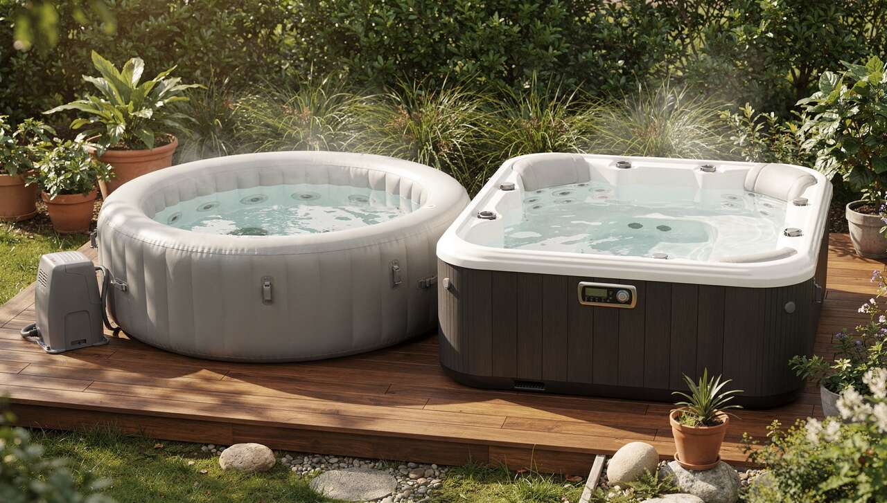 Choisir entre spa gonflable et spa rigide
