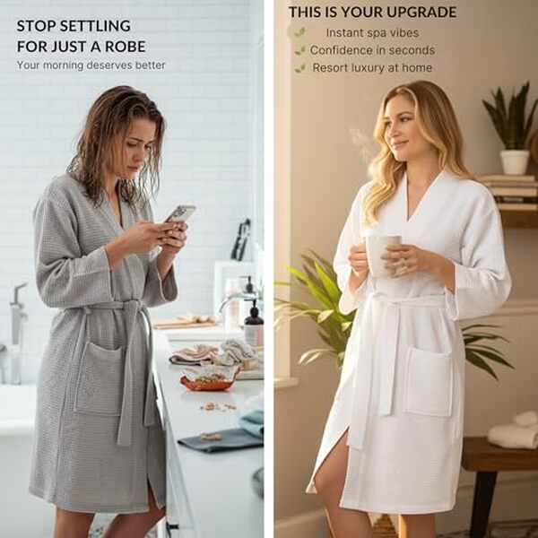 Découvrez notre avis complet sur le peignoir de bain Lotus Linen léger et personnalisable : confort, qualité et options de customisation pour votre salle de bain.