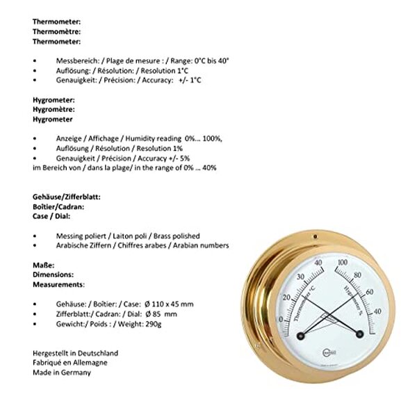 Découvrez notre test complet du thermomètre hygromètre Barigo 1190ms en laiton : précision, design et performances pour votre intérieur. 