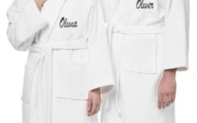 Avis : peignoirs de spa en velours brodé Kaufman