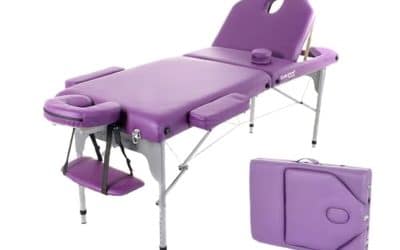 Test de la table de massage pliante QUIRUMED en aluminium
