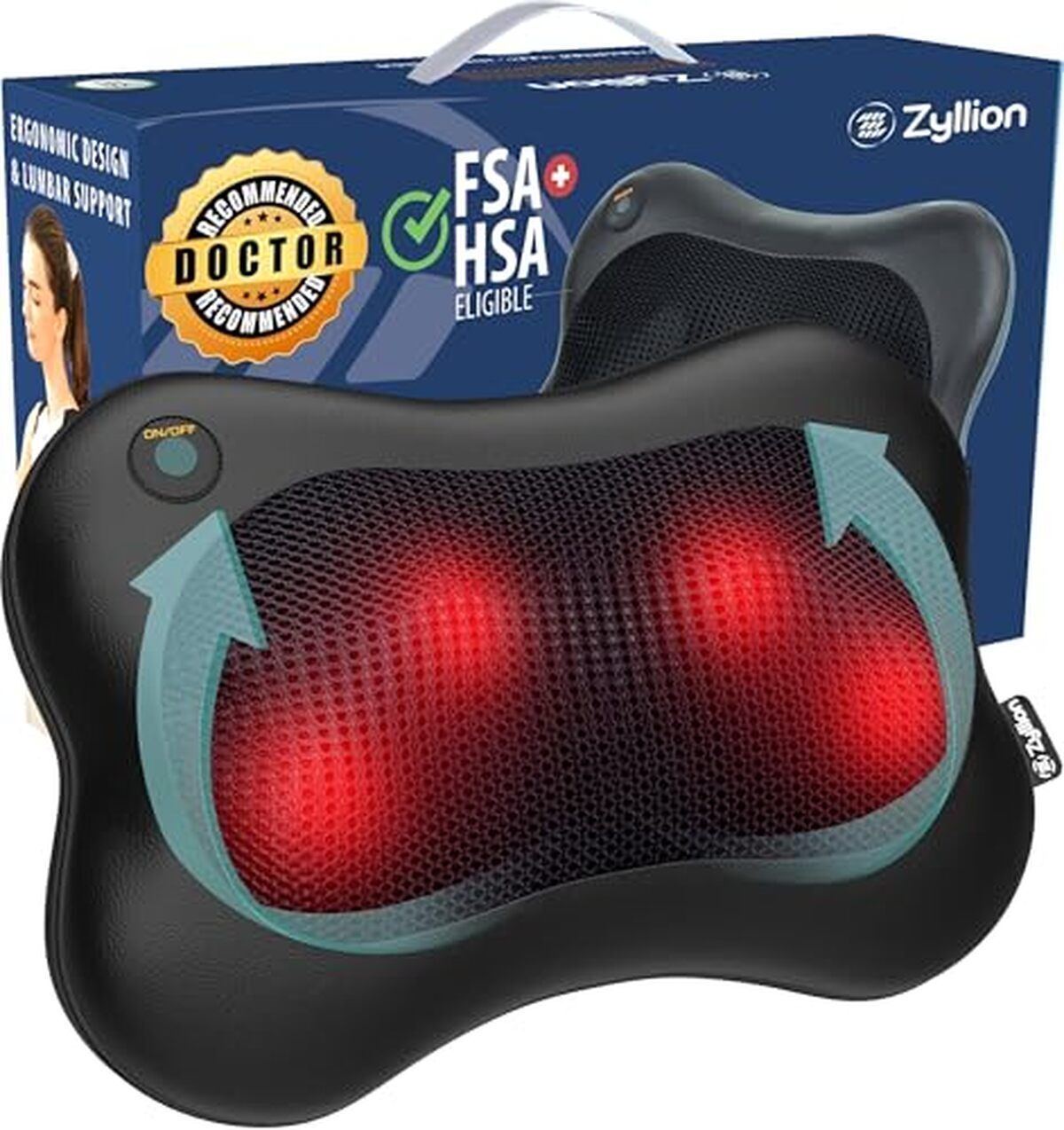 Test du coussin shiatsu Zyllion ZMA-13RB-BK sans fil