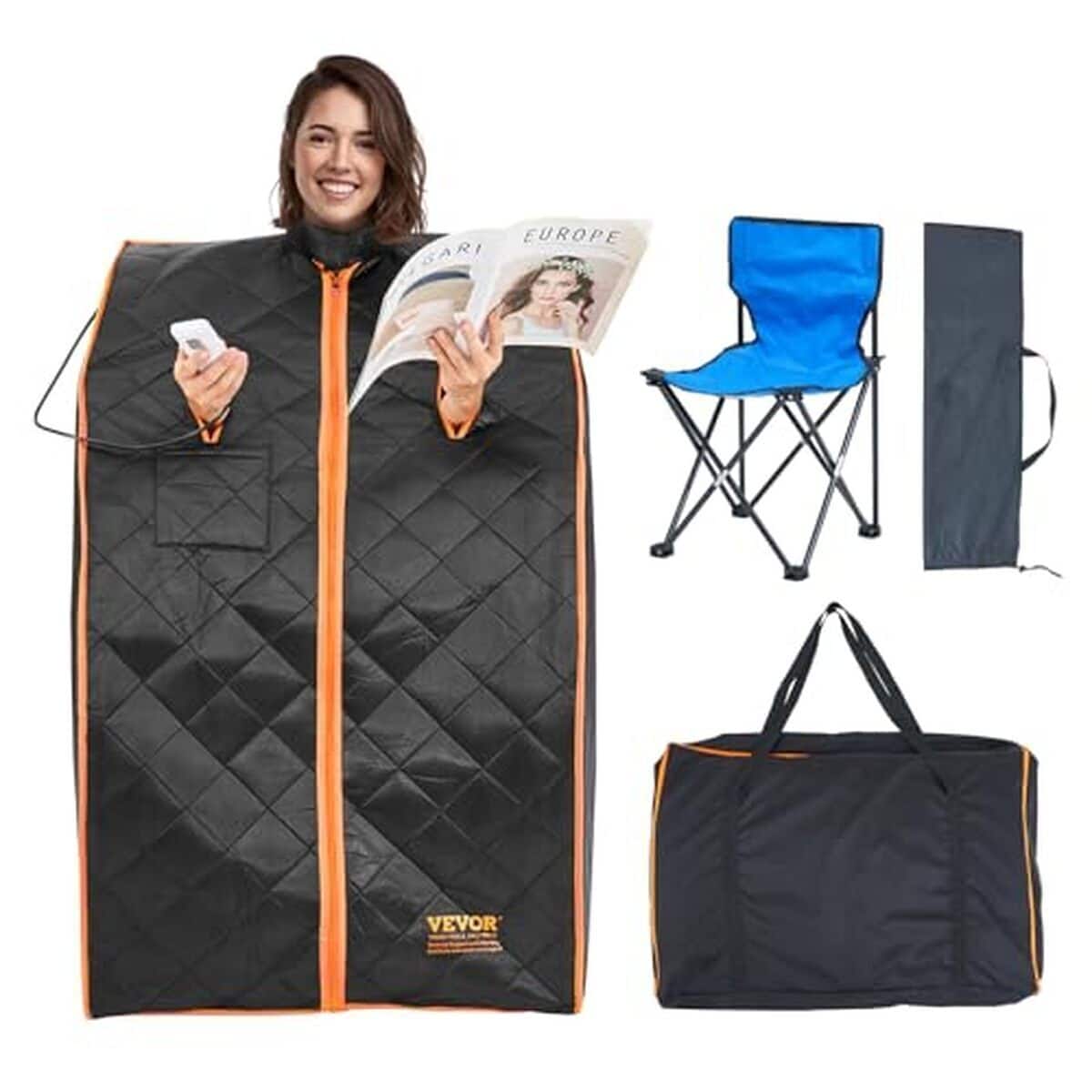 Test du sauna portable 1050 W VEVOR : détente et thérapie à domicile