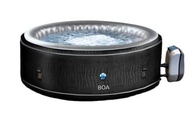 Test du spa gonflable Netspa SP-BOA155B XL familial : confort et élégance croco