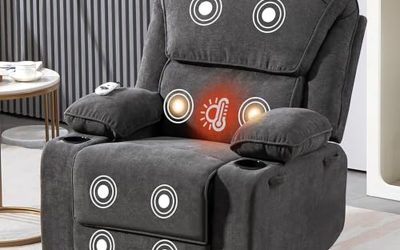 Test : fauteuil relaxant massant pivotant 360° et chauffant