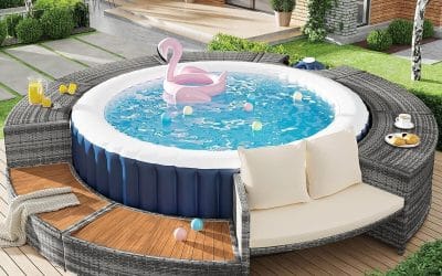 Test : whirlpool Merax, élégance et fonctionnalité en bord de piscine