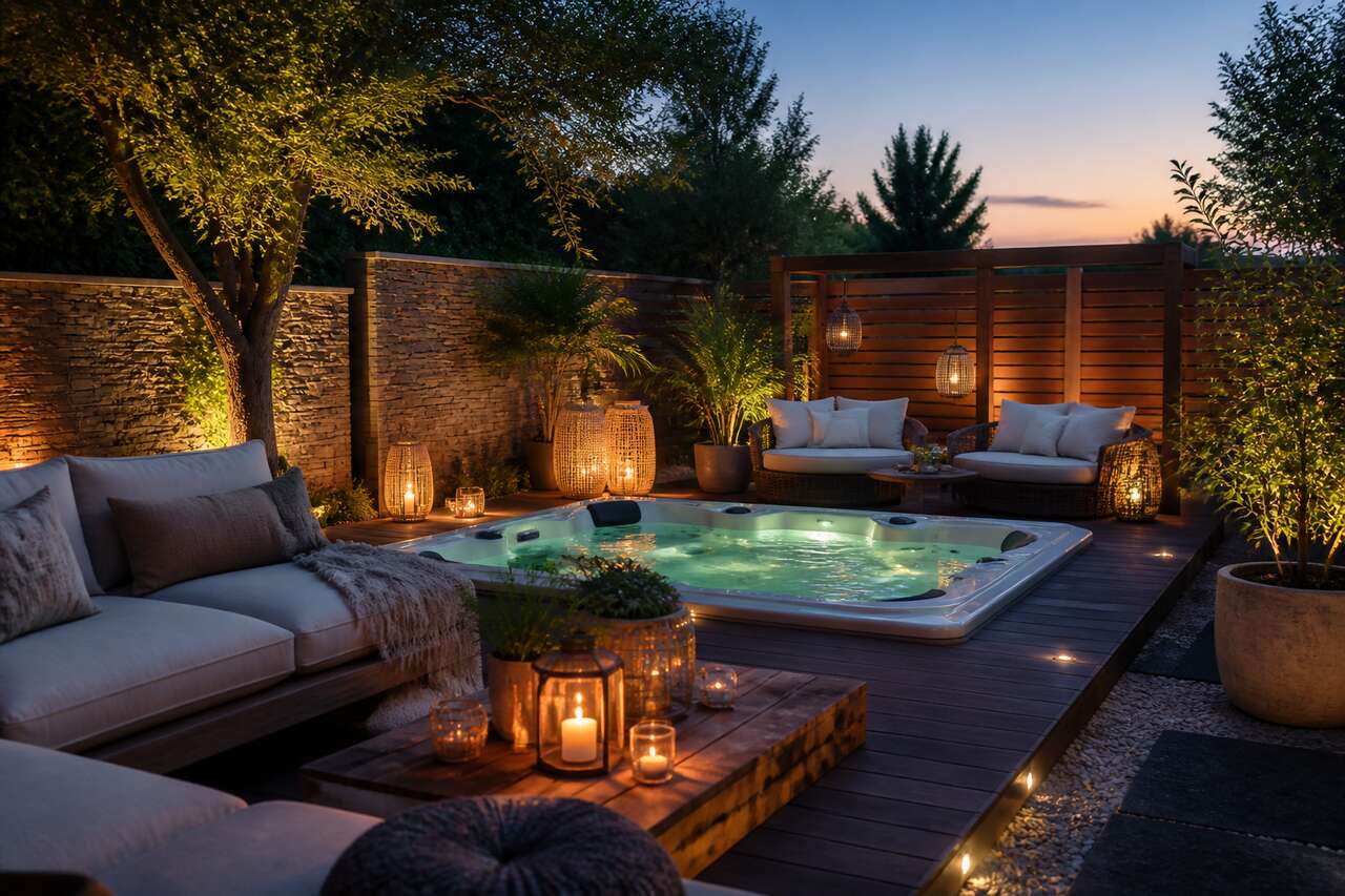 Préparer l'espace autour du spa : conseils pratiques